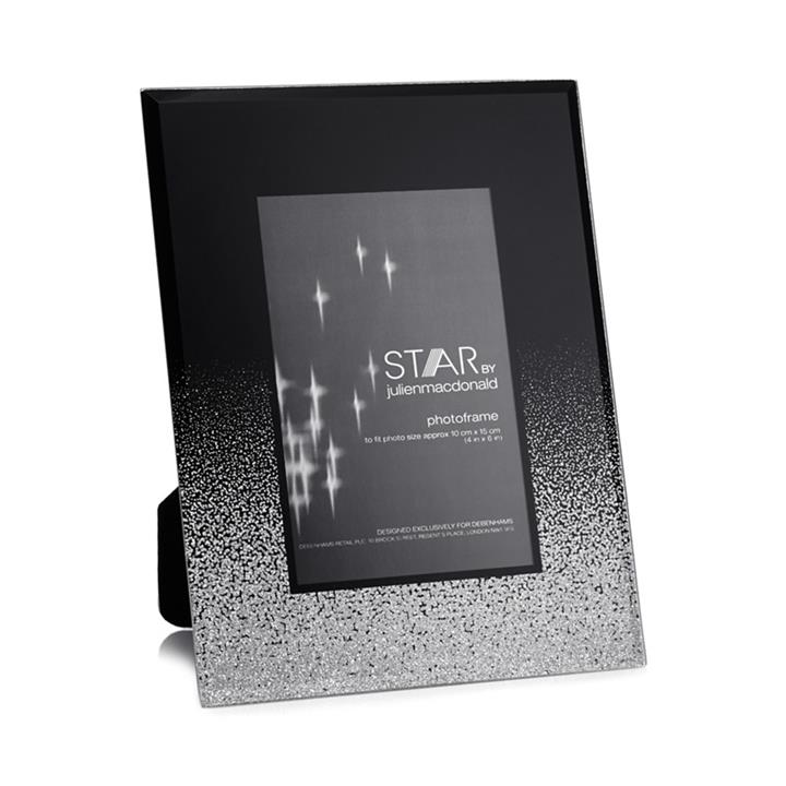 Star by Julien Macdonald Silver 'luna' Photo Frame, Black