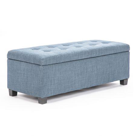 Storage Ottoman Fabric - Light Grey