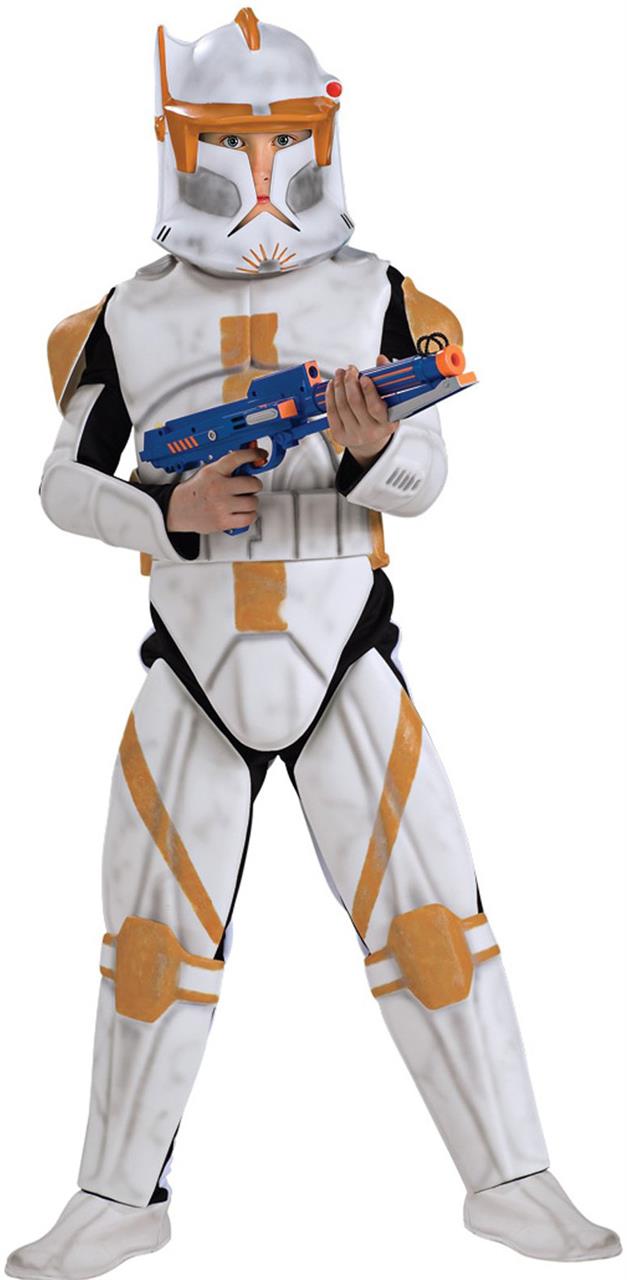 Star Wars Animated Deluxe Clone Trooper Commander Cody Child Costume