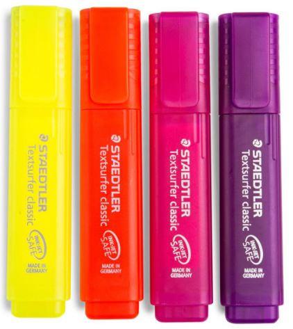 Staedtler Textsurfer Classic Highlighter Pink Tones 4pk