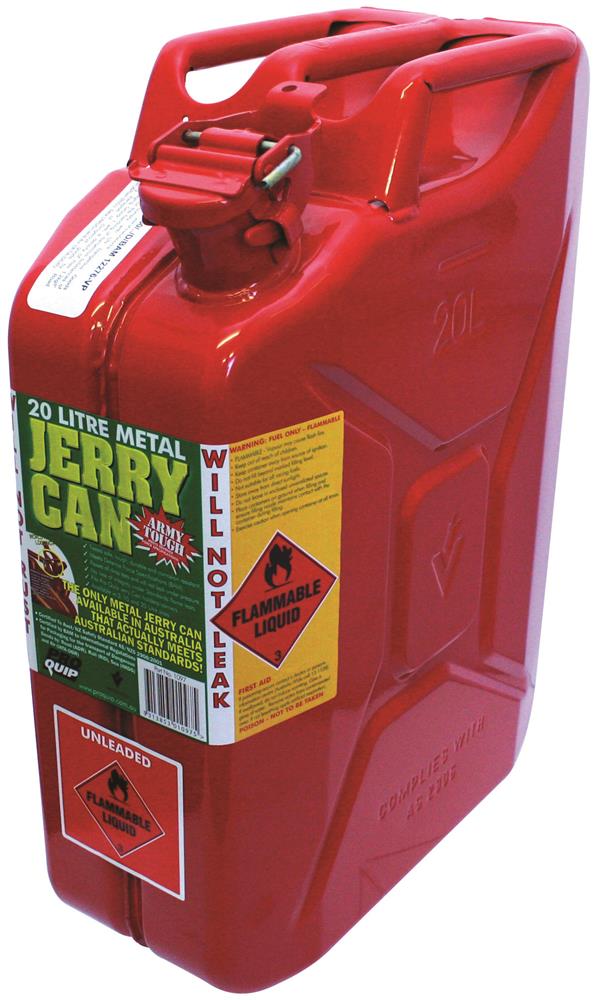 Steel Jerry Can - Fuel - 20L - Red - 1097 - Pro Quip