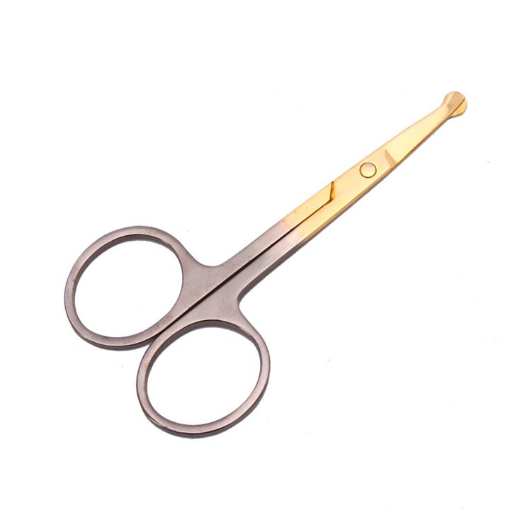 Stainless Steel Nose Hair Scissors Eyebrow False Eyelash Ear Trimmer Groom Razor Remover Cutter Tool