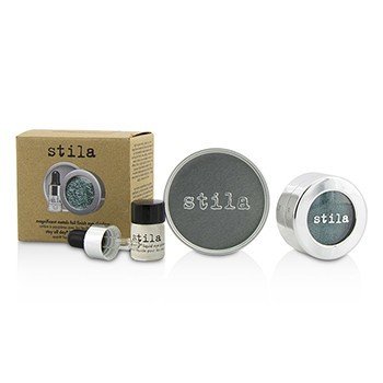 Stila Magnificent Metals Foil Finish Eye Shadow With Mini Stay All Day Liquid Eye Primer - Metallic Jade 2pcs