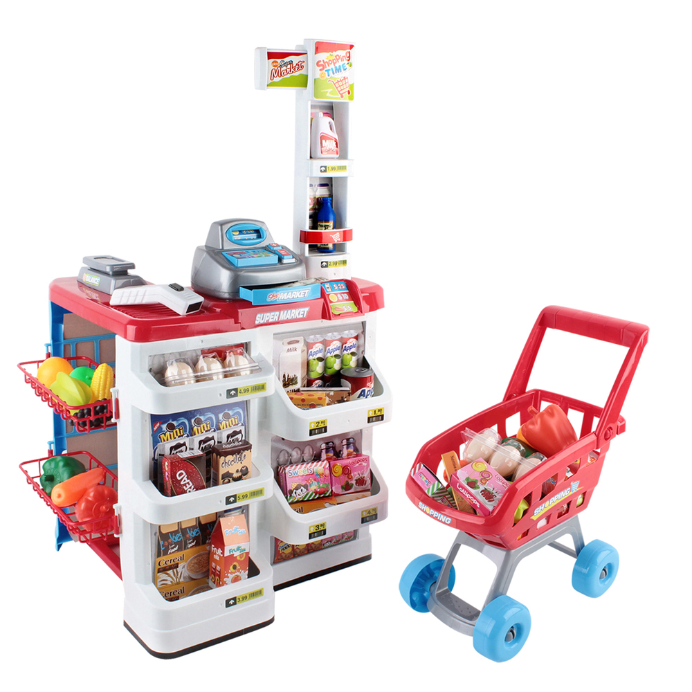 Supermarket Pretend Play Set (Red/White)