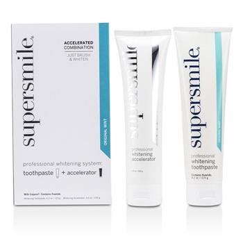 Supersmile Professional Whitening System: Toothpaste 119g/4.2oz + Accelerator 102g/3.6oz 2pcs Skincare