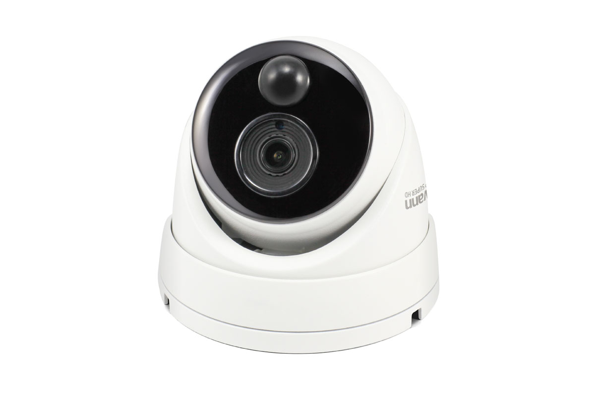 Swann 3MP Thermal Sensing Dome Camera with True Detect and IR Night Vision (SWPRO-3MPMSD)