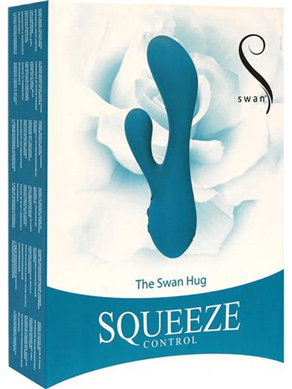 Swan The Swan Hug Squeeze Control Vibrator (Teal)