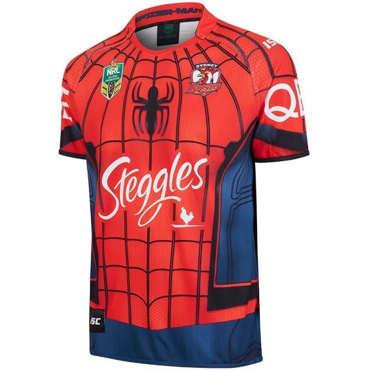 Sydney Roosters 2017 Men's Spider-Man Marvel Jersey