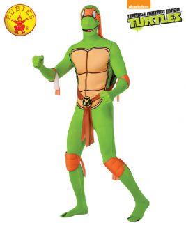 Teenage Mutant Ninja Turtles Michelangelo Second Skin Suit Adult Costume