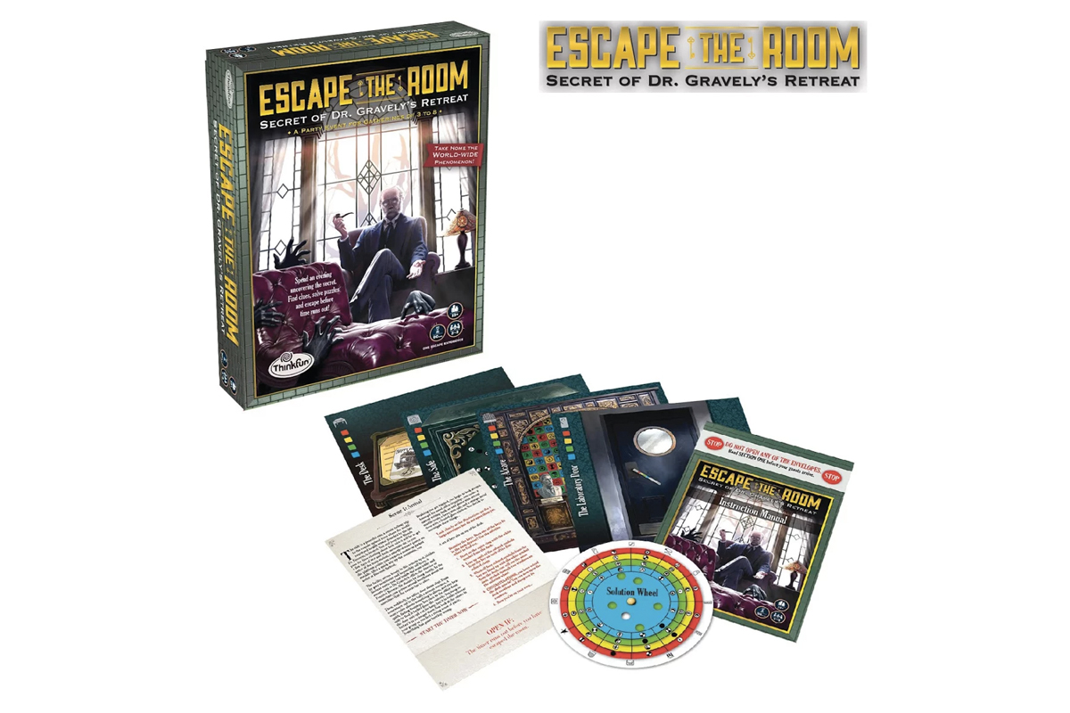 ThinkFun Escape The Room: Secret of Dr Gravelys Retreat