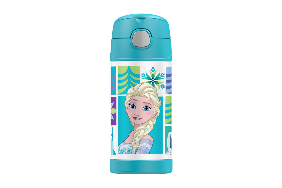 Thermos FUNtainer Stainless Steel Insulated Drink Bottle - Disney Frozen