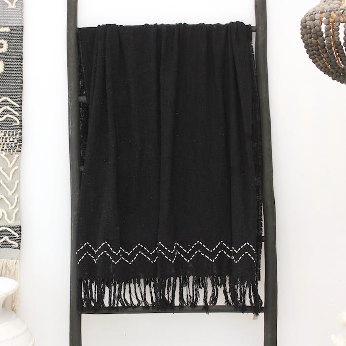 Theo Throw Blanket | Black