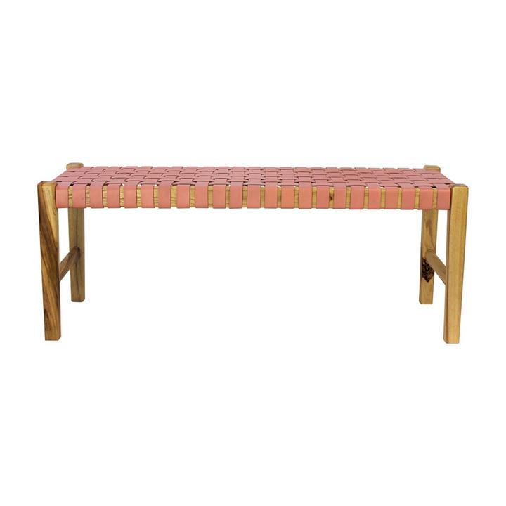 The Elk Bench | Blush Rose Leather | PREORDER