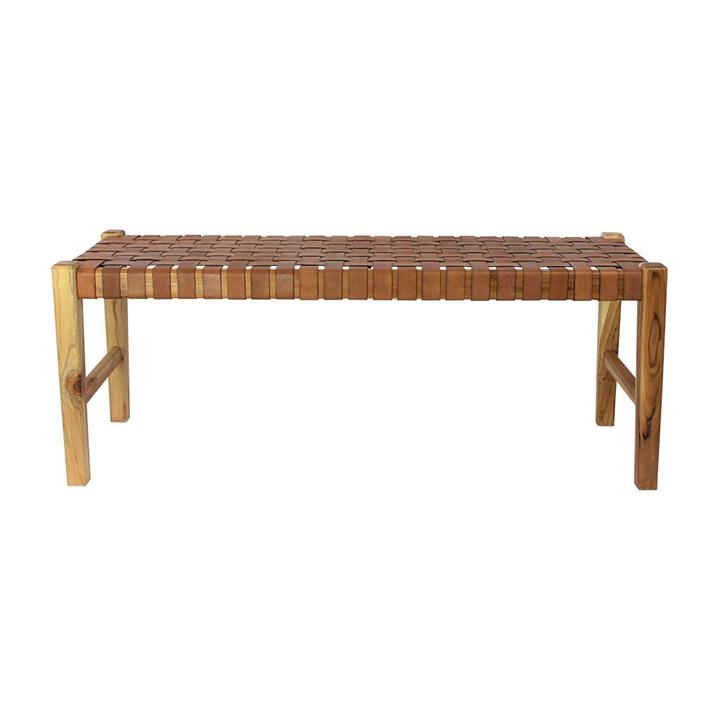 The Elk Bench | Antique Tan Leather | PREORDER