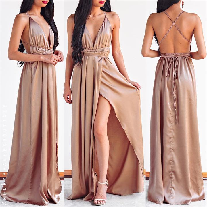 The Way I Love You Maxi Dress - Mocha