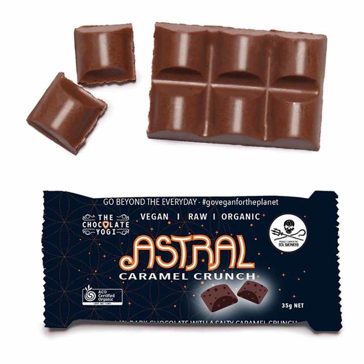 The Chocolate Yogi Astral Caramel Crunch Bar (35g)