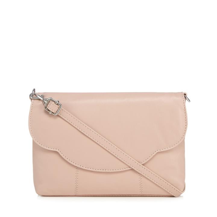 The Collection Light Pink Leather Cross Body Bag, Women's