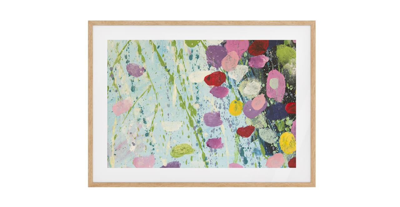 The Perennial Print Natural Wood Frame Small