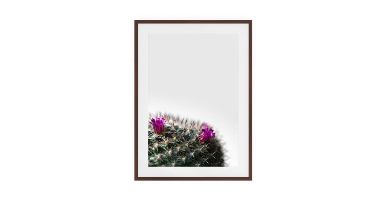 The Prickle Print Dark Brown Wood Frame Small Left