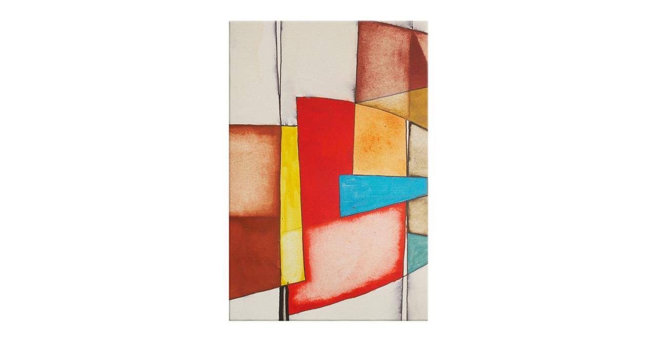 The Fractures Print Canvas Small Square