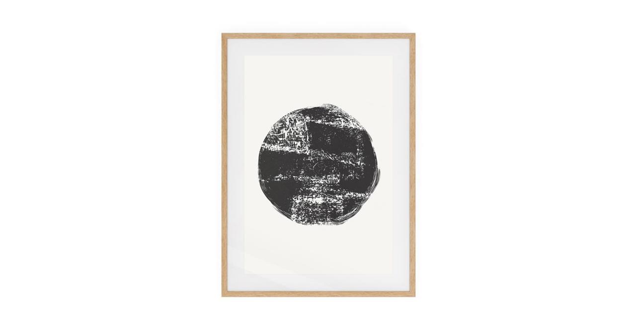 The Lunar Print Natural Wood Frame Medium Full