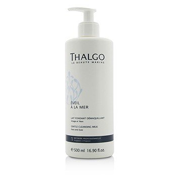 Thalgo Eveil A La Mer Gentle Cleansing Milk (Face & Eyes) - For All Skin Types& Even Sensitive Skin (Salon Size) 500ml/16.9oz