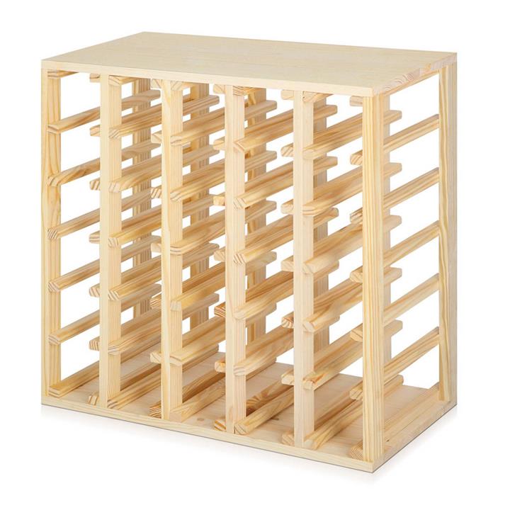 Timber Wine Rack 30 Bottle Wooden Wine Rack Bottle Storage Organiser Stand