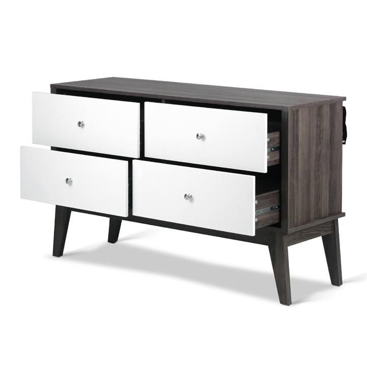 TONI Sideboard Buffet Storage Cabinet Scandinavian Cupboard Dark Wood