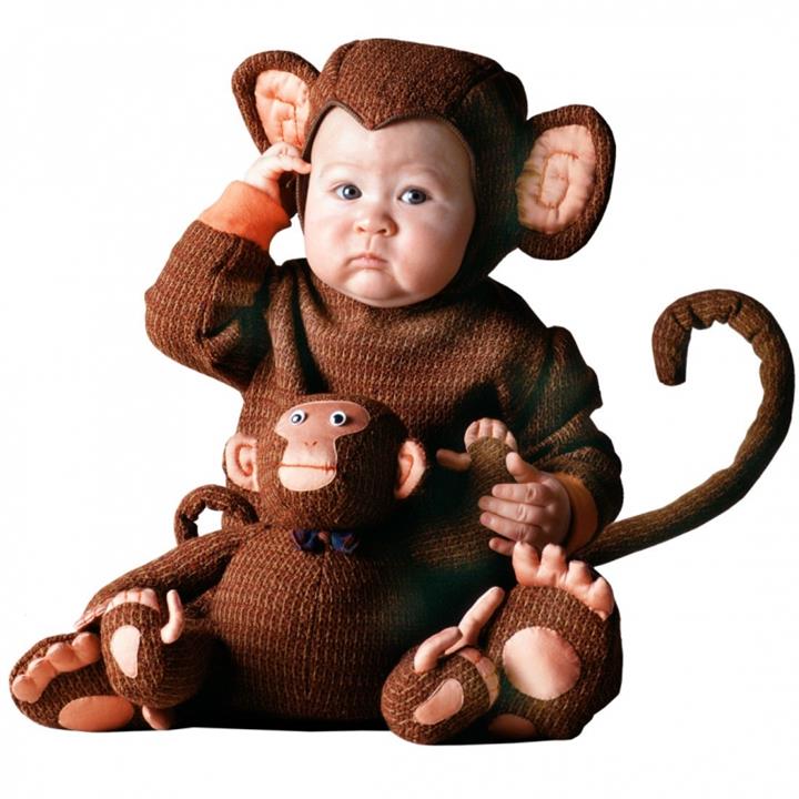 Tom Arma Monkey Infant/Toddler Costume - Size 4-5