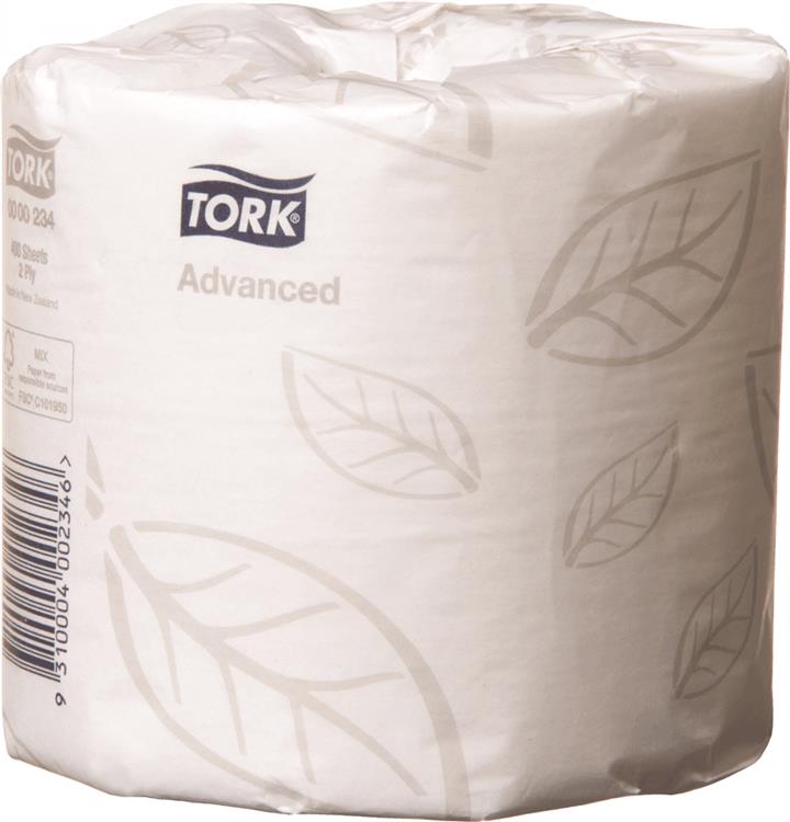 Toilet Paper - T4 Advanced - Roll - 2 ply - 400 Sheet - 234 - Tork