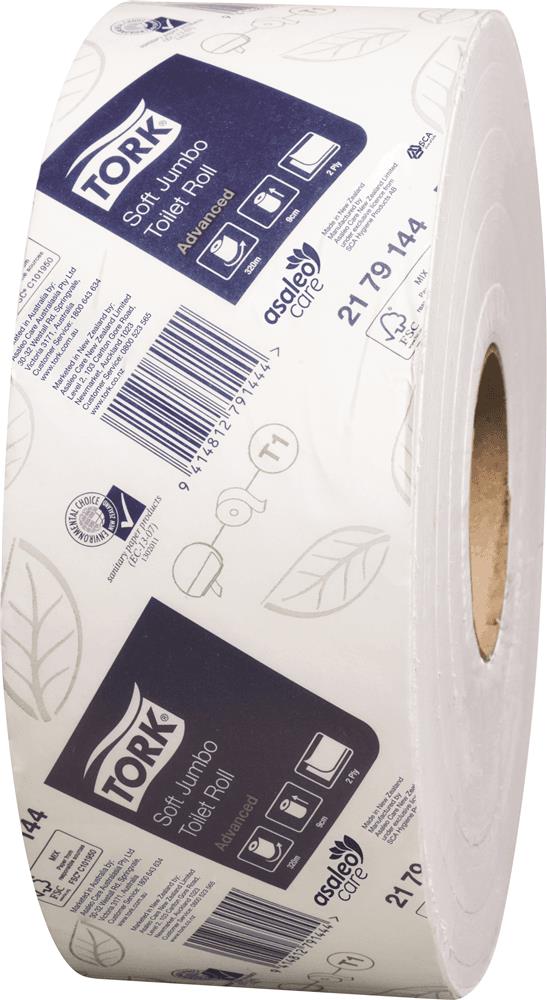 Toilet Paper - T1 Advanced - Jumbo Roll - 2 ply - 2179144 - Tork