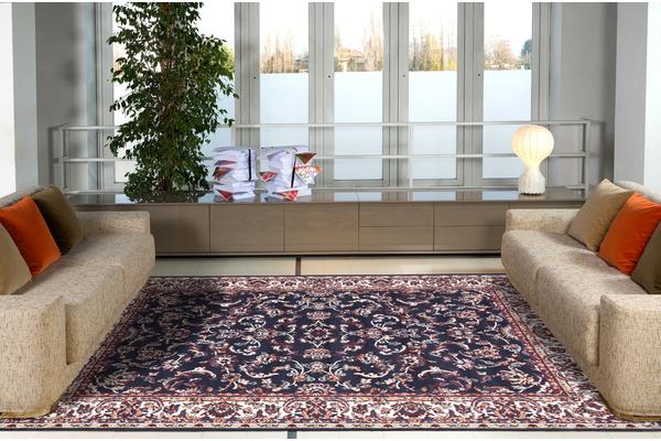 Traditional All over Design Navy Rug 230x160cm