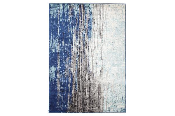 Transpose Blue Transitional Rug 400x300cm