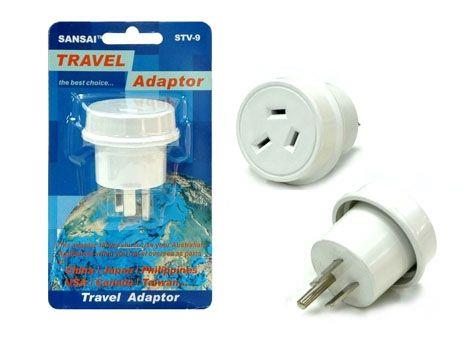 Travel Adapter For Australian And New Zealander Traveling To Usa/Canada