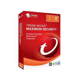 Trend Micro Maximum Security 2017 (1 Device) 1 Year Retail