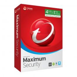 Trend Micro Maximum Security 2017 (1-4 Devices) 1 Year Retail