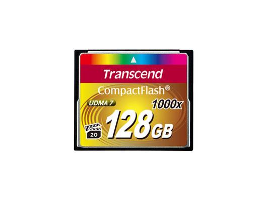 Transcend 128Gb 1000X Compact Flash Card (Premium)