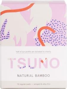 Tsuno Natural Bamboo Regular Pads - Winged & Ultra Thin Box of 10