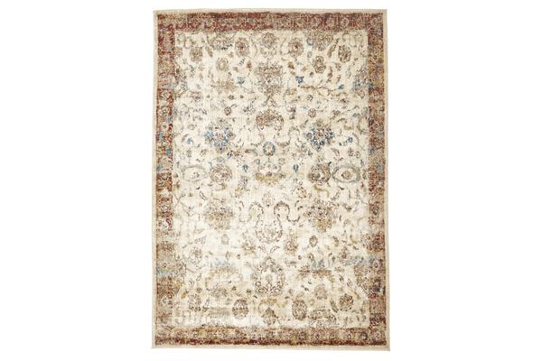 Tuskany Stunning Designer Rug Ivory Rust 230x160cm