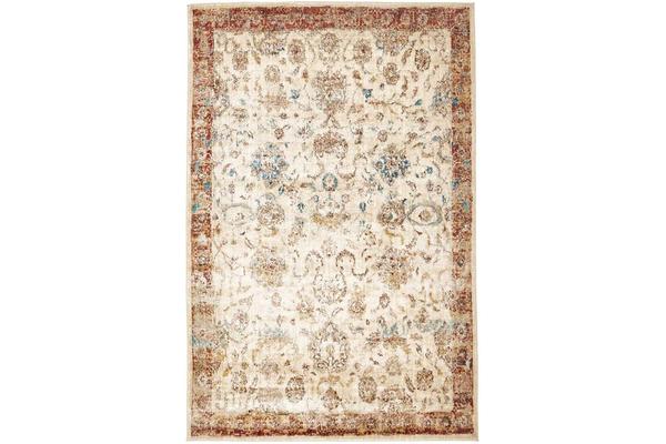 Tuskany Stunning Designer Rug Ivory Rust 400X300cm