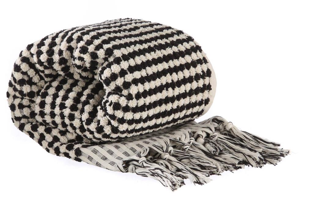 Turkish Pom Pom Towel | Monochrome