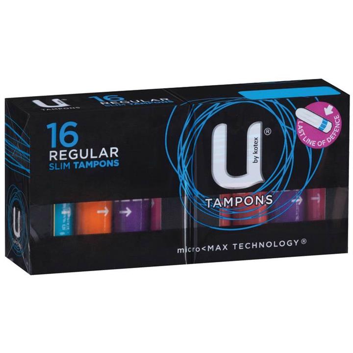 U By Kotex Tampons Regular X 16