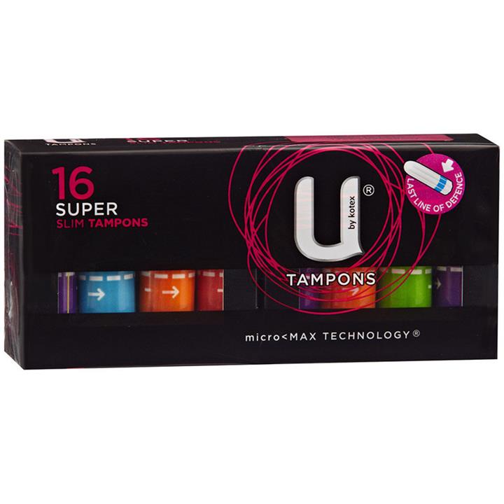 U By Kotex Tampons Super X 16