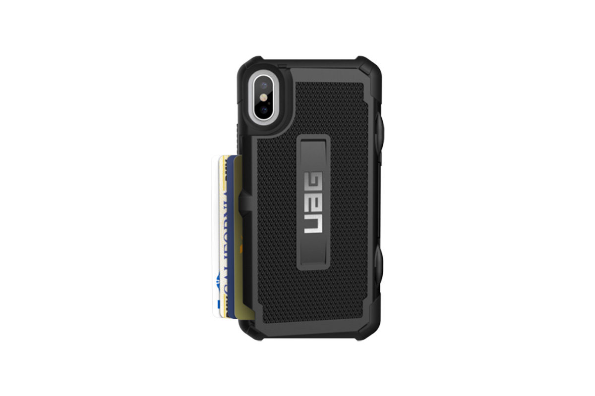 UAG Trooper Card for iPhone X (Black)