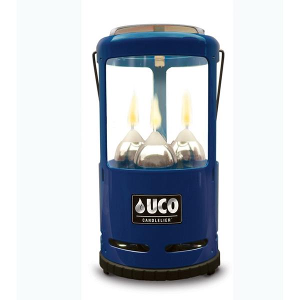 Uco 9 Hour 3 Candle Canlelier Lantern - Blue