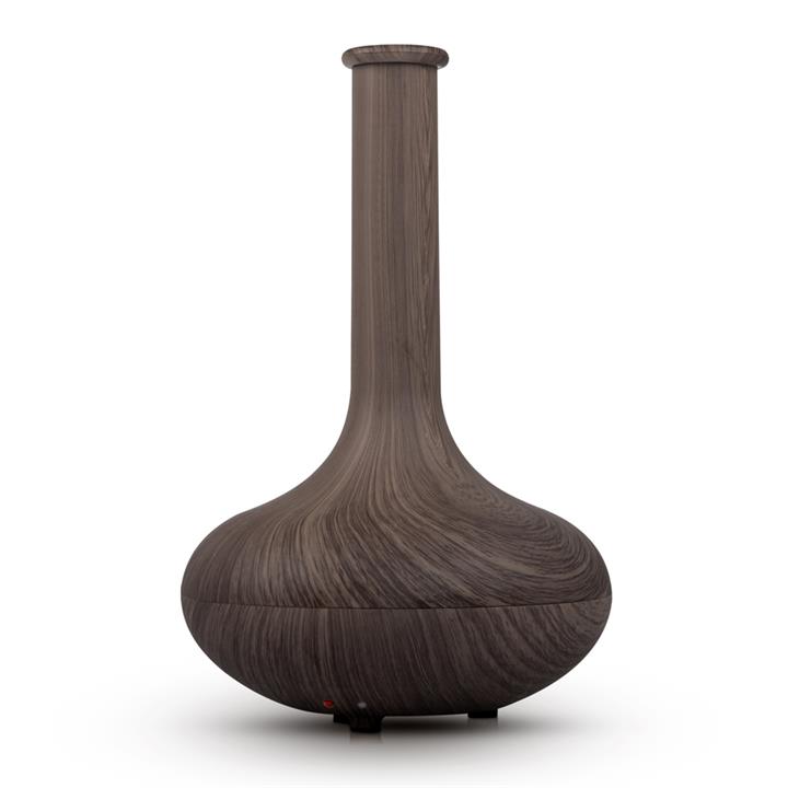 Ultrasonic Aroma Diffuser LED Essential Oil Humidifier Air Purifier Vase Dark Wood 160ML