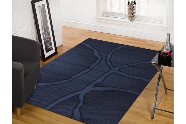 Urban Loops Rug Navy Blue 230x160cm