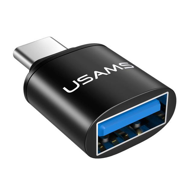 USAMS US-SJ175 Type-C Male to USB3.0 Female OTG Adapter U Disk Converter For Xiaomi 6 Nexus 6P S8