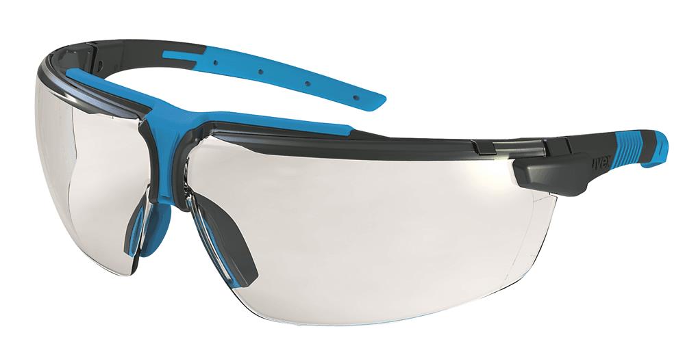 Uvex - i-3 - Spectacles - Supravision HC-AF  Clear Lens - Blue/Grey Frame