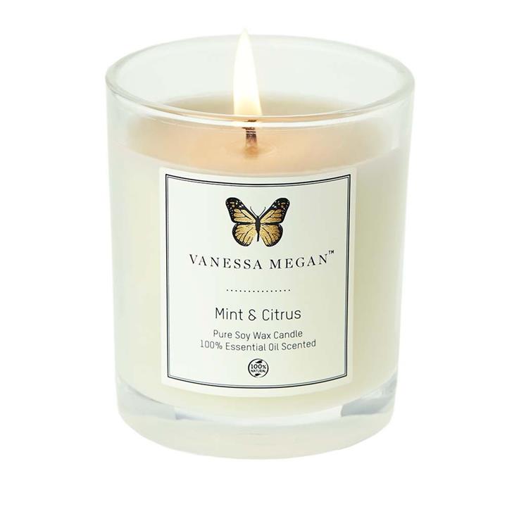 Vanessa Megan Soy Wax Candle Mint & Citrus (220g)